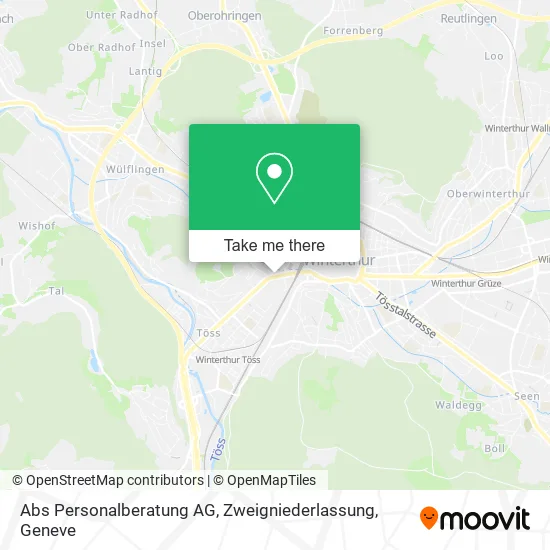 Abs Personalberatung AG, Zweigniederlassung map