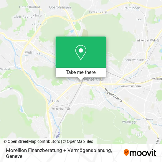 Moreillon Finanzberatung + Vermögensplanung map