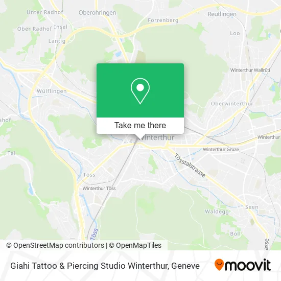 Giahi Tattoo & Piercing Studio Winterthur map