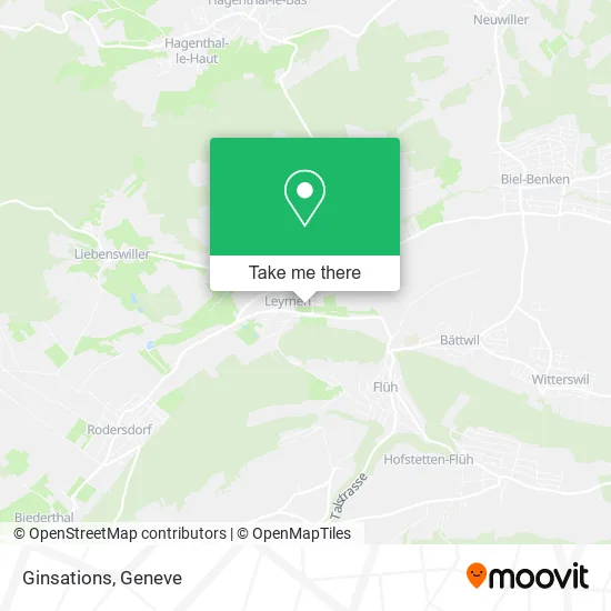 Ginsations map