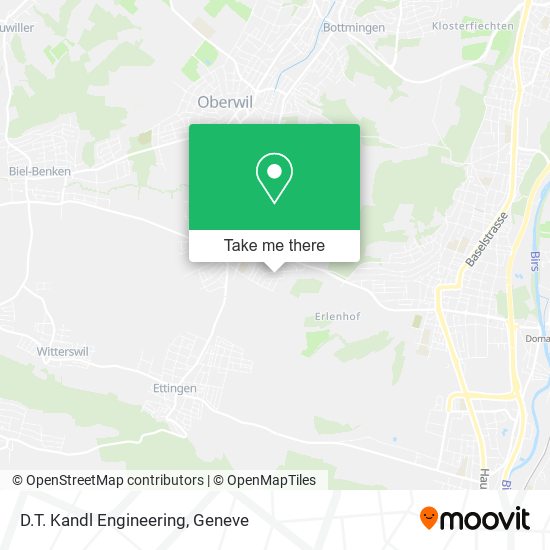 D.T. Kandl Engineering map