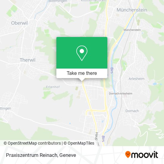 Praxiszentrum Reinach map