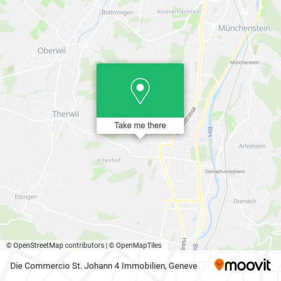 Die Commercio St. Johann 4 Immobilien map