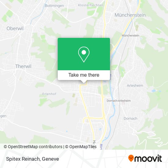 Spitex Reinach map