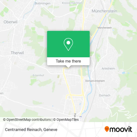 Centramed Reinach map