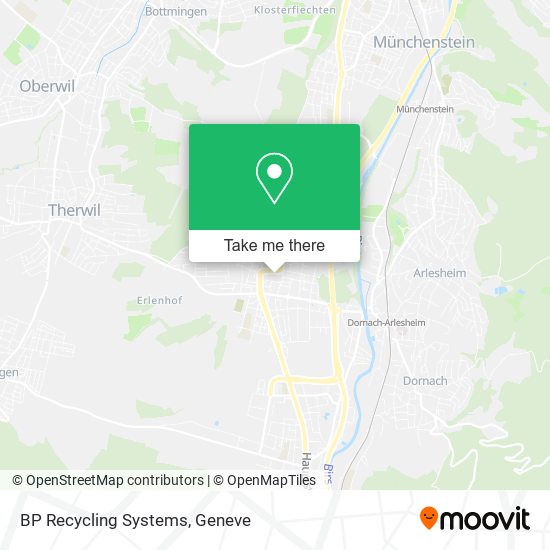 BP Recycling Systems map