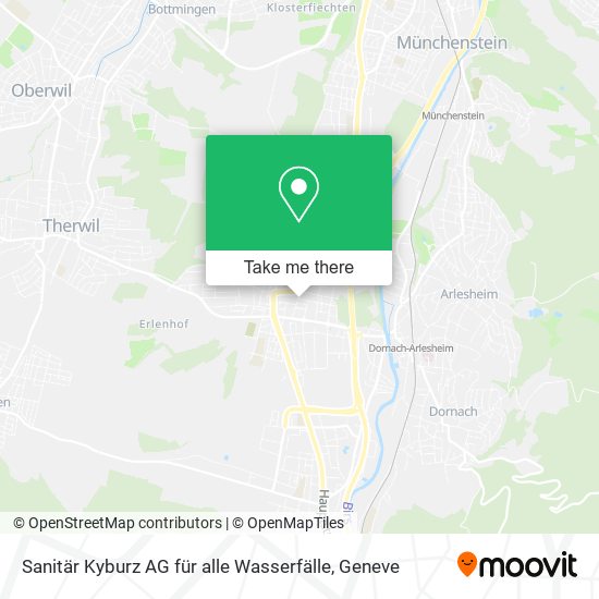 Sanitär Kyburz AG für alle Wasserfälle map