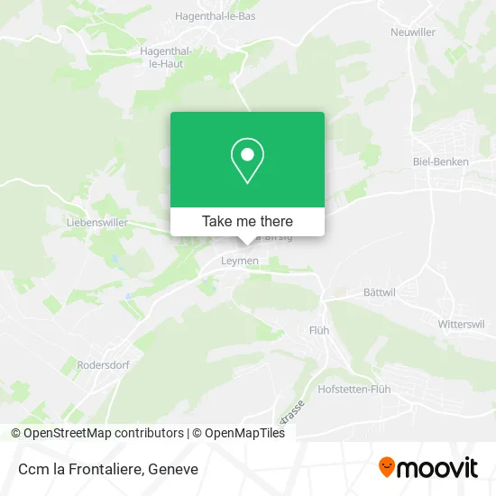 Ccm la Frontaliere map