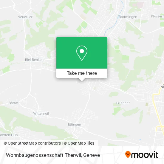 Wohnbaugenossenschaft Therwil map