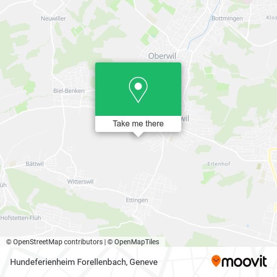 Hundeferienheim Forellenbach map