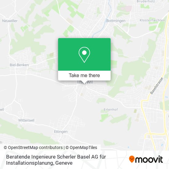 Beratende Ingenieure Scherler Basel AG für Installationsplanung map