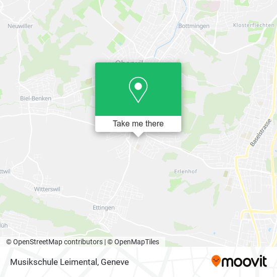 Musikschule Leimental map