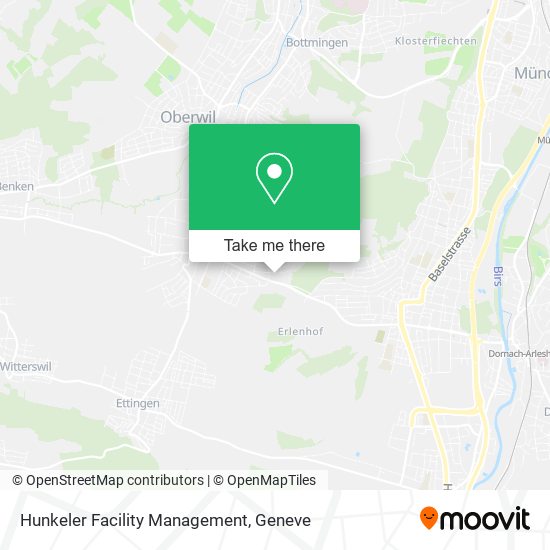 Hunkeler Facility Management map
