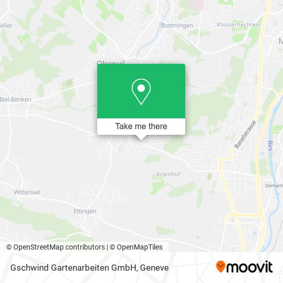Gschwind Gartenarbeiten GmbH map