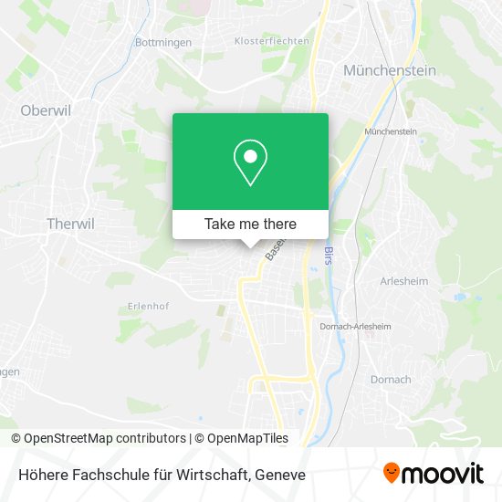 Höhere Fachschule für Wirtschaft map