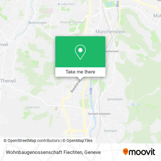 Wohnbaugenossenschaft Fiechten map