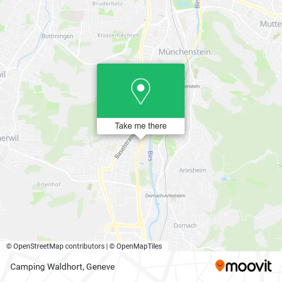 Camping Waldhort map