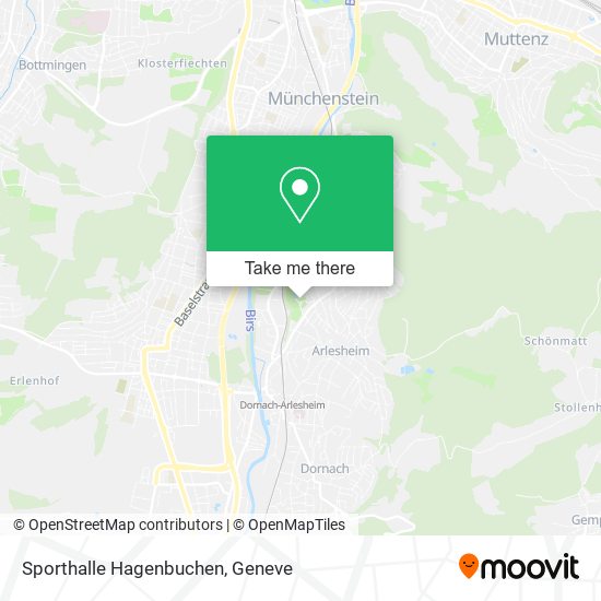 Sporthalle Hagenbuchen map