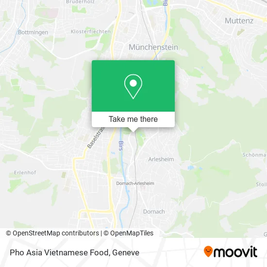 Pho Asia Vietnamese Food map
