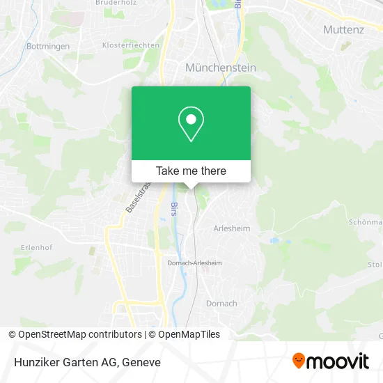 Hunziker Garten AG map