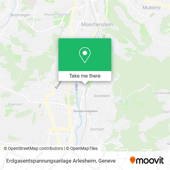 Erdgasentspannungsanlage Arlesheim map