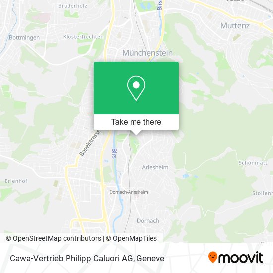 Cawa-Vertrieb Philipp Caluori AG map
