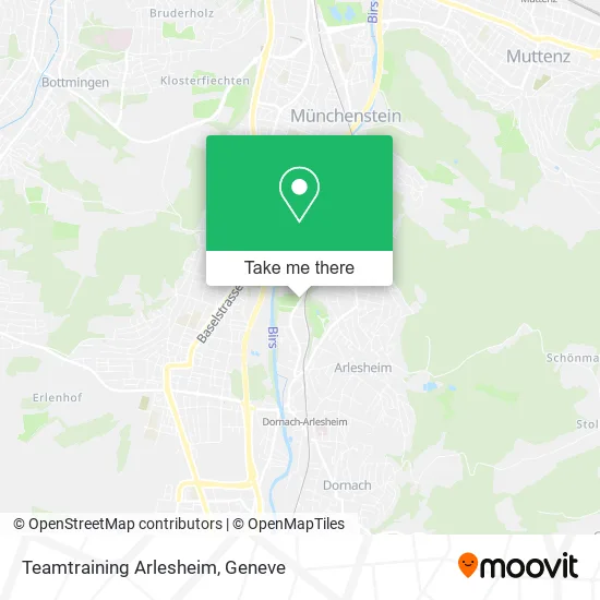 Teamtraining Arlesheim map