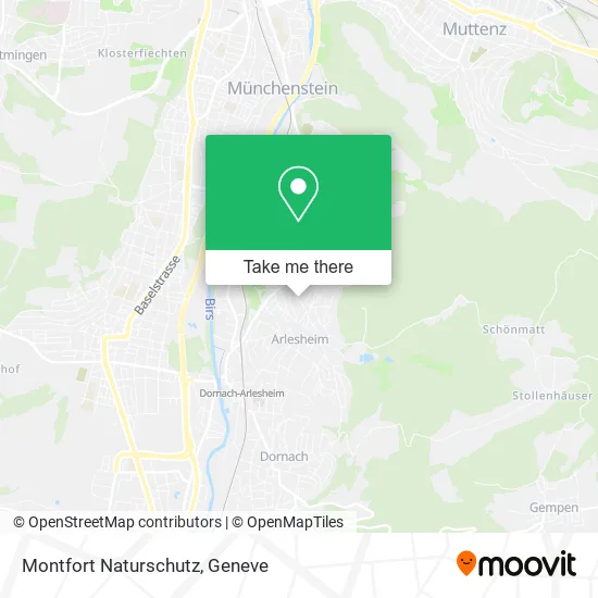 Montfort Naturschutz map