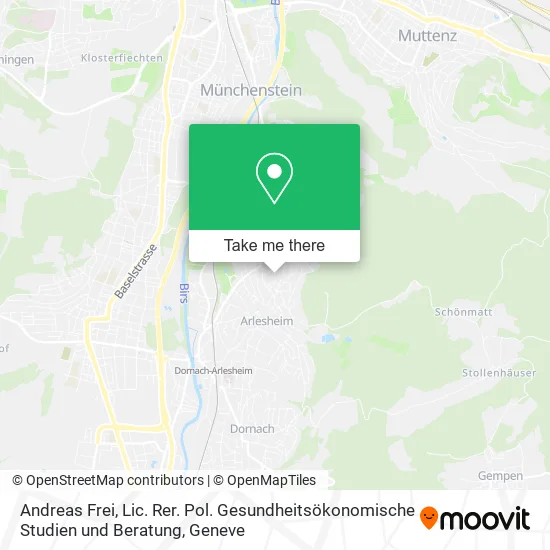 Andreas Frei, Lic. Rer. Pol. Gesundheitsökonomische Studien und Beratung map