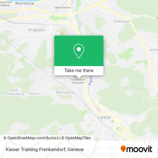 Kieser Training Frenkendorf map