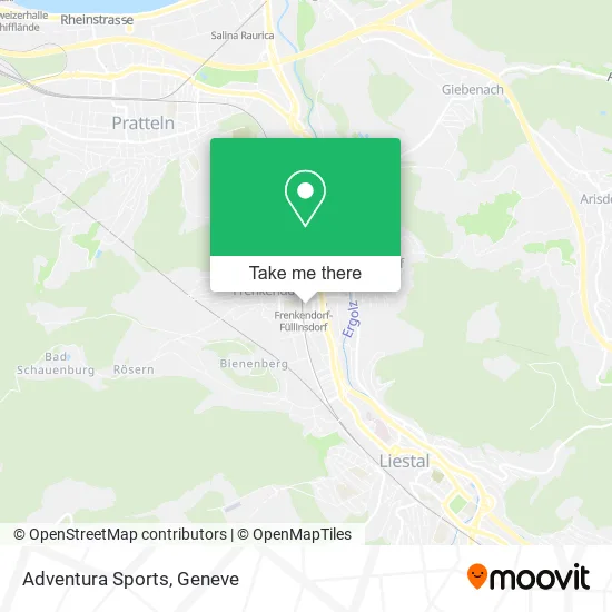 Adventura Sports map