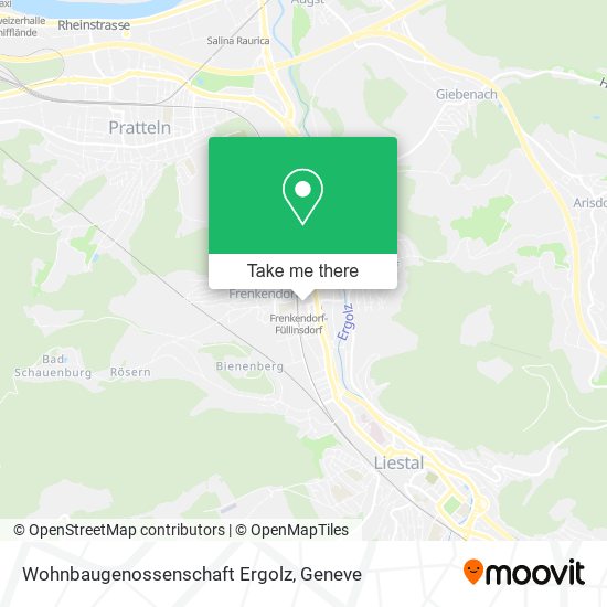 Wohnbaugenossenschaft Ergolz map