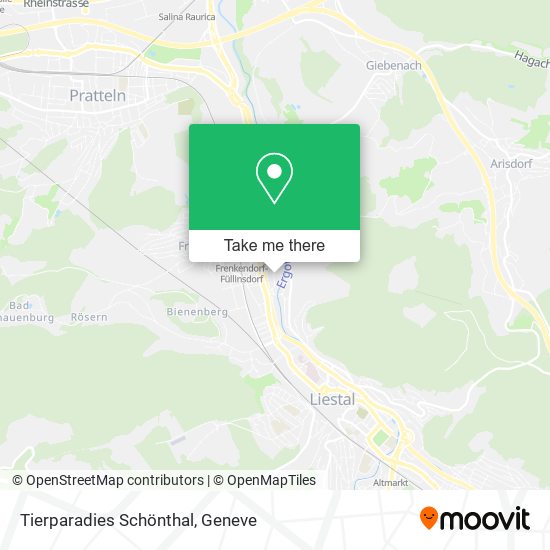 Tierparadies Schönthal map