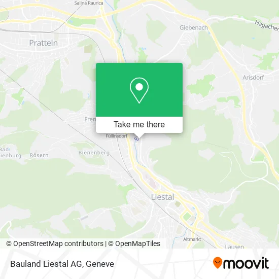 Bauland Liestal AG map