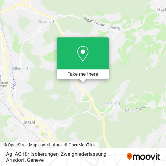 Agi AG für Isolierungen, Zweigniederlassung Arisdorf map