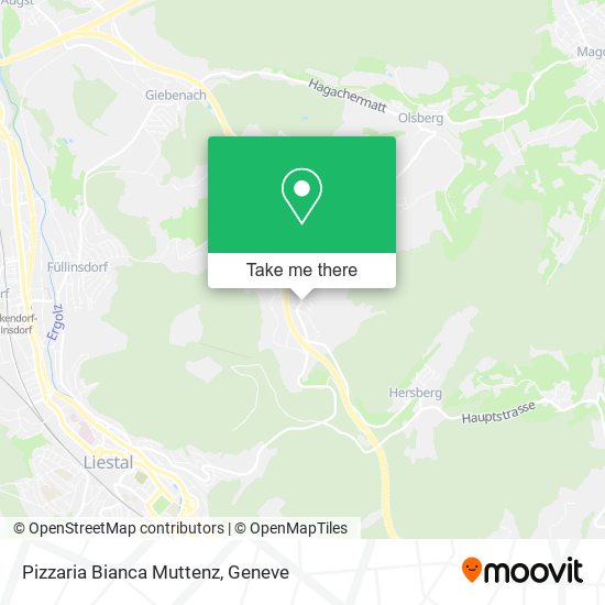 Pizzaria Bianca Muttenz map