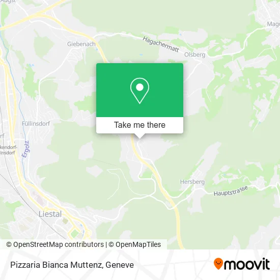 Pizzaria Bianca Muttenz map