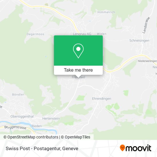 Swiss Post - Postagentur map