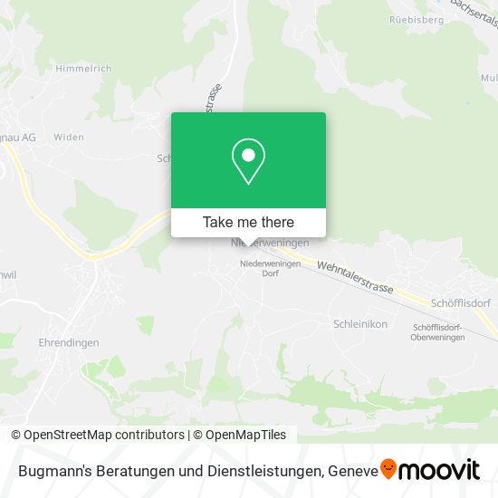 Bugmann's Beratungen und Dienstleistungen map