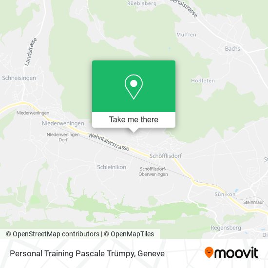 Personal Training Pascale Trümpy map