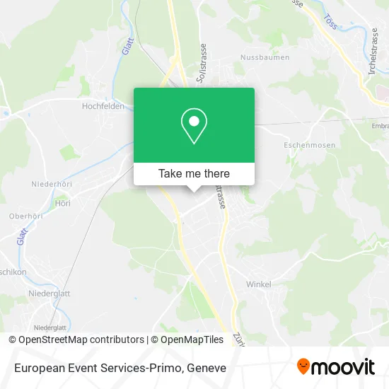 European Event Services-Primo map