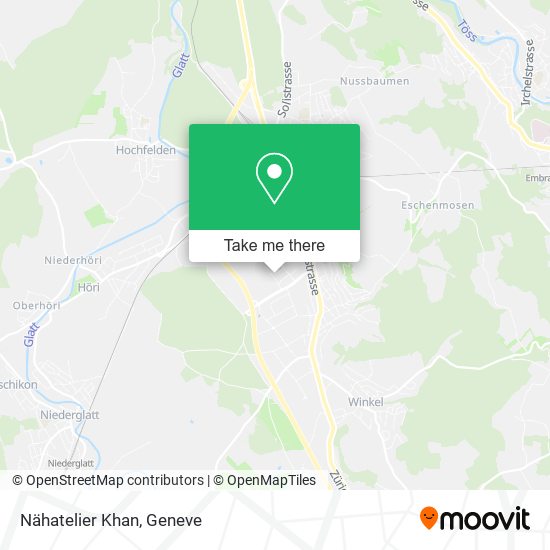Nähatelier Khan map