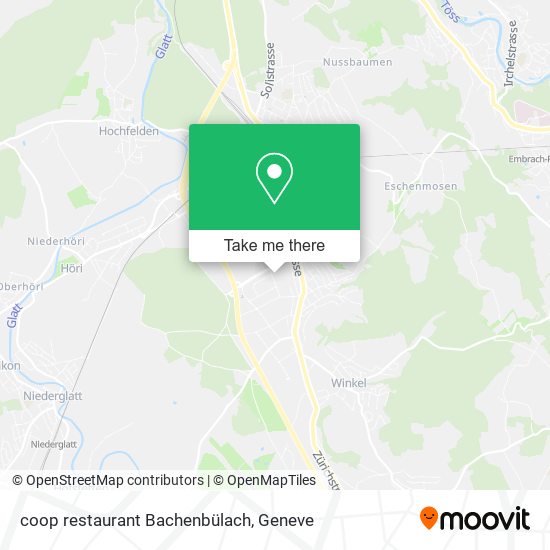 coop restaurant Bachenbülach plan