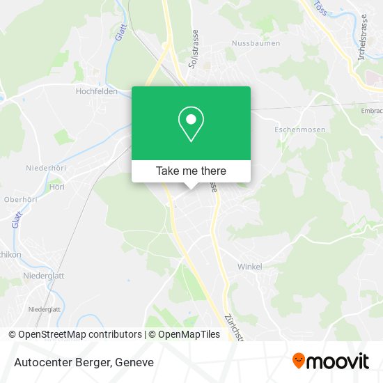 Autocenter Berger map