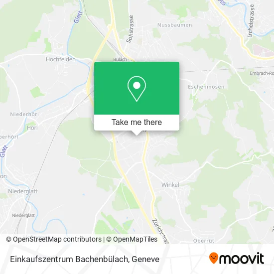 Einkaufszentrum Bachenbülach map