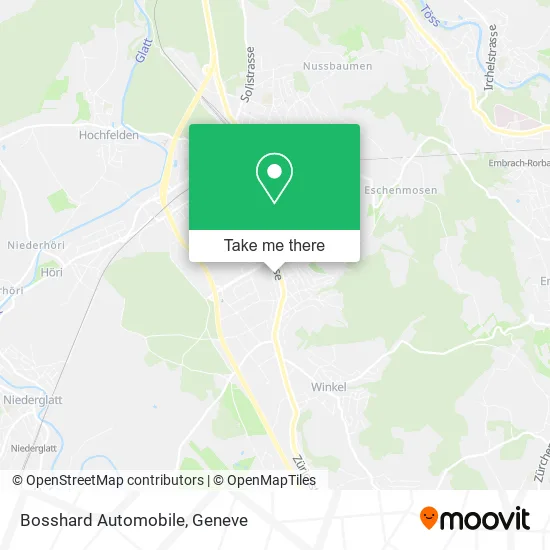 Bosshard Automobile map