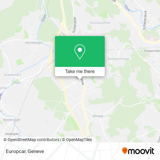 Europcar map