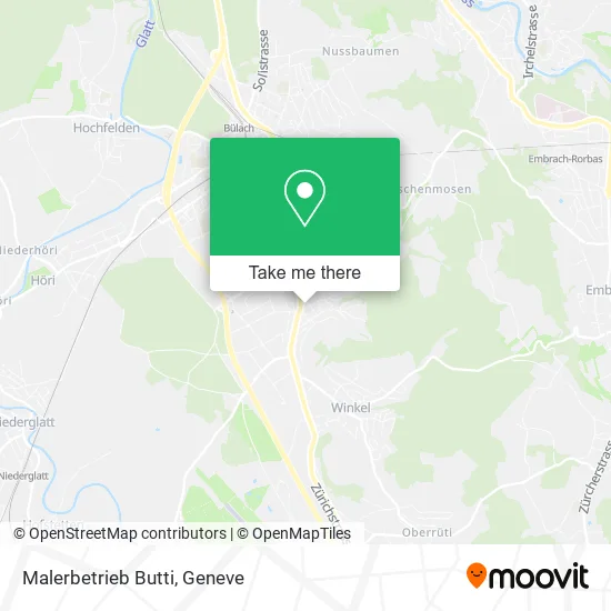 Malerbetrieb Butti map