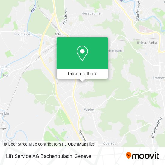 Lift Service AG Bachenbülach map