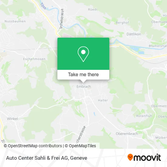 Auto Center Sahli & Frei AG map